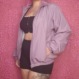 Lavender Windbreaker Jacket